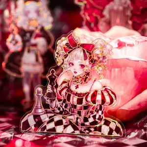 60 pieces of chessboard illustration large sticker bag made of PET waterproof material in Nordic retro style for DIY handbook material decoration and cut film sticker bag.