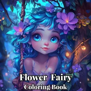 Adult Coloring Book, Fairy Tale Theme, Stress Relief, Aesthetic Creation, Immersive Healing, for Adults & Teens, Relaxing Activity