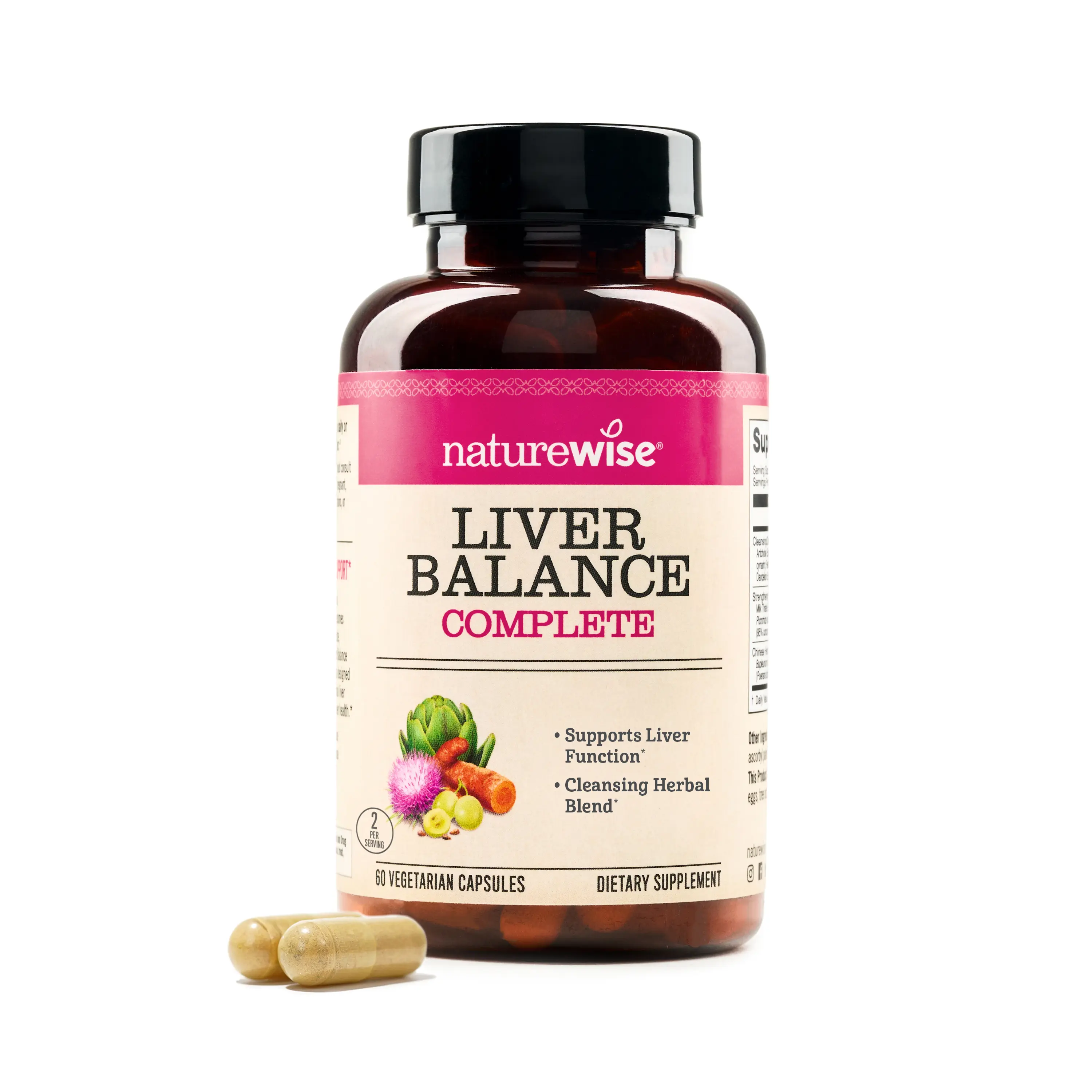 NatureWise Liver Balance Complete - Clean, Non-GMO, Gluten Free, Third-Party Tested Liver Support Supplement