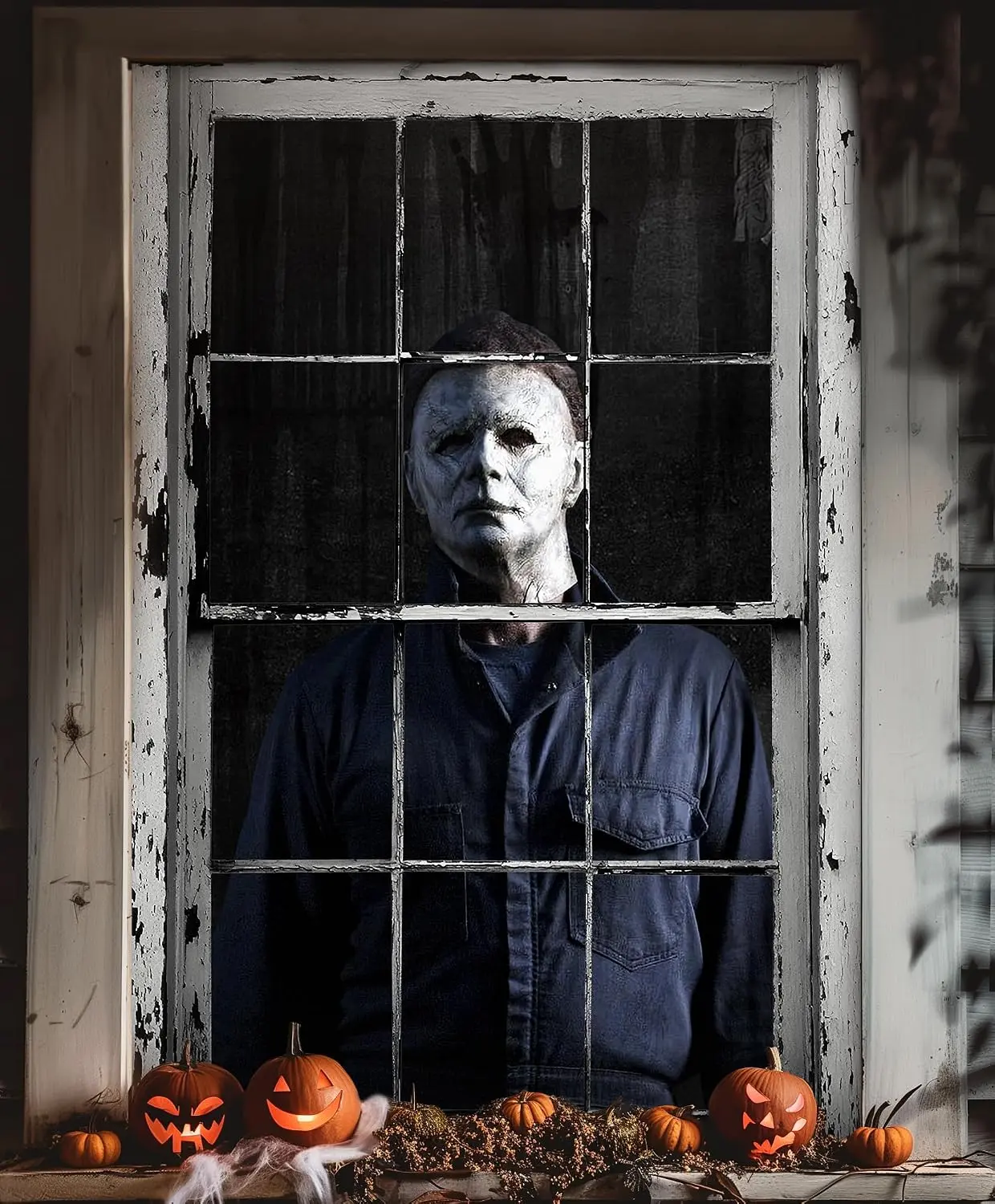 Halloween Horror Window and Door Cover, Scary Decoration for Home Party