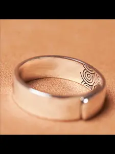 New Vintage Koi Fish Ring, Adjustable Cloud Design, Ethnic Pattern, Casual Style, Copper Material, All Seasons Jewelry