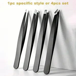 Precision Tweezers for Eyebrows, Professional Stainless Steel Tweezers for Eyebrow & Facial Hair, Splinter and Ingrown Hair Removal Tool for Makeup and Grooming, Eyebrow Shaping Tool