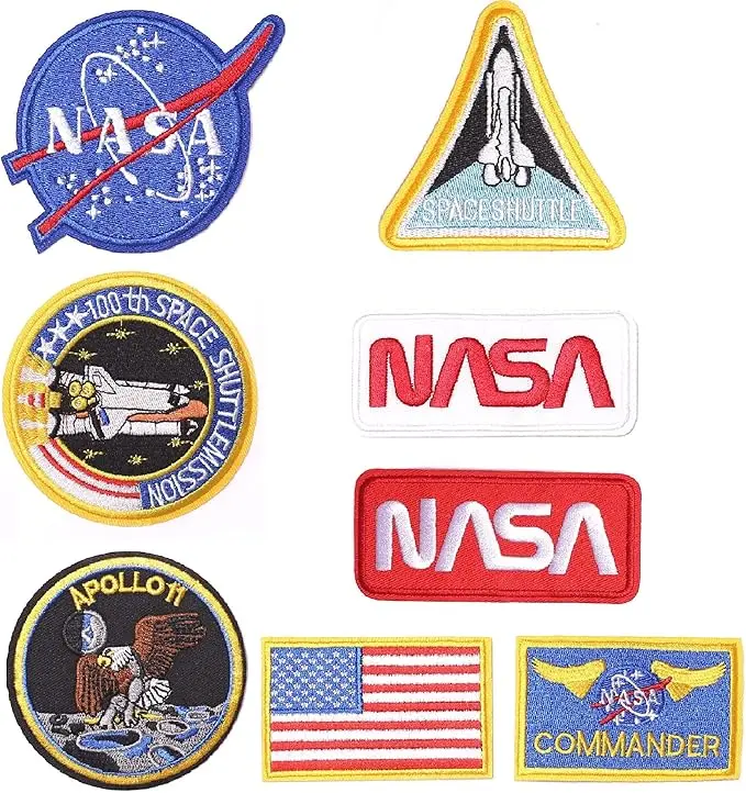 Patches - Colorful Iron on Patches, Embroidered Iron on/Sew on Decorative Applique Patches for Clothing, Backpacks, Hats, Jeans, DIY Accessories. Pack of 16