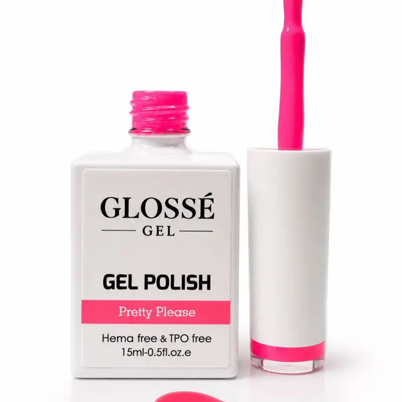 Glossé Gel Pretty Please 15ml Hema Free High-Gloss Salon-Quality Finish Long-Lasting Smooth Self-Leveling Formula soak-off nail