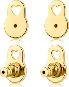 Sicbumi 14K Gold Plated Lobe Lifters for Heavy Earrings for Women - Earring Backs for Droopy Ears - Comfortable Earring Backings for Studs - Trendy Fashion Jewelry Accessories #SummerVibes