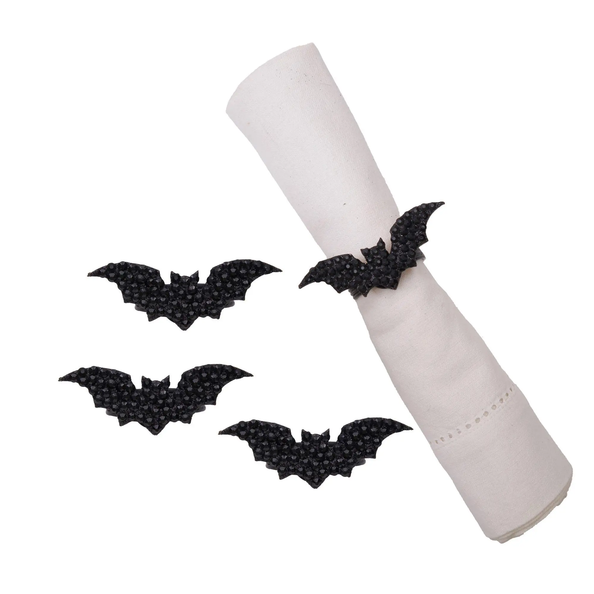 Spooky Bat Napkin Ring S/4 by Valerie