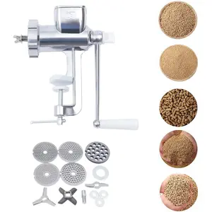 Pellet Machine Animal Feed Manual Animal Feed Food Pellet Maker Birds Fishing Bait Granulator Pelleter Animal Food Maker for Making Cat Dog Bird Fish Feed