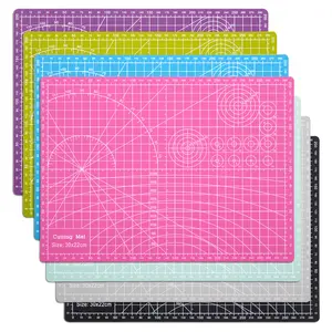 A3/A4/5 Cutting Mat -11.81x8.66 inch double sided PVC board for sewing, quilting, paper and clay art projects - desktop protector