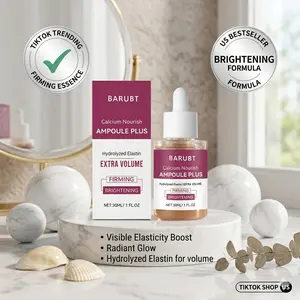 Calcium Nourishing Ampoule Plus - Facial Firming Serum for Elasticity Boosting, Hydrating Brightening, Smooth Texture, 30ml/1.01 fl.oz. - Moisture, Gentle
