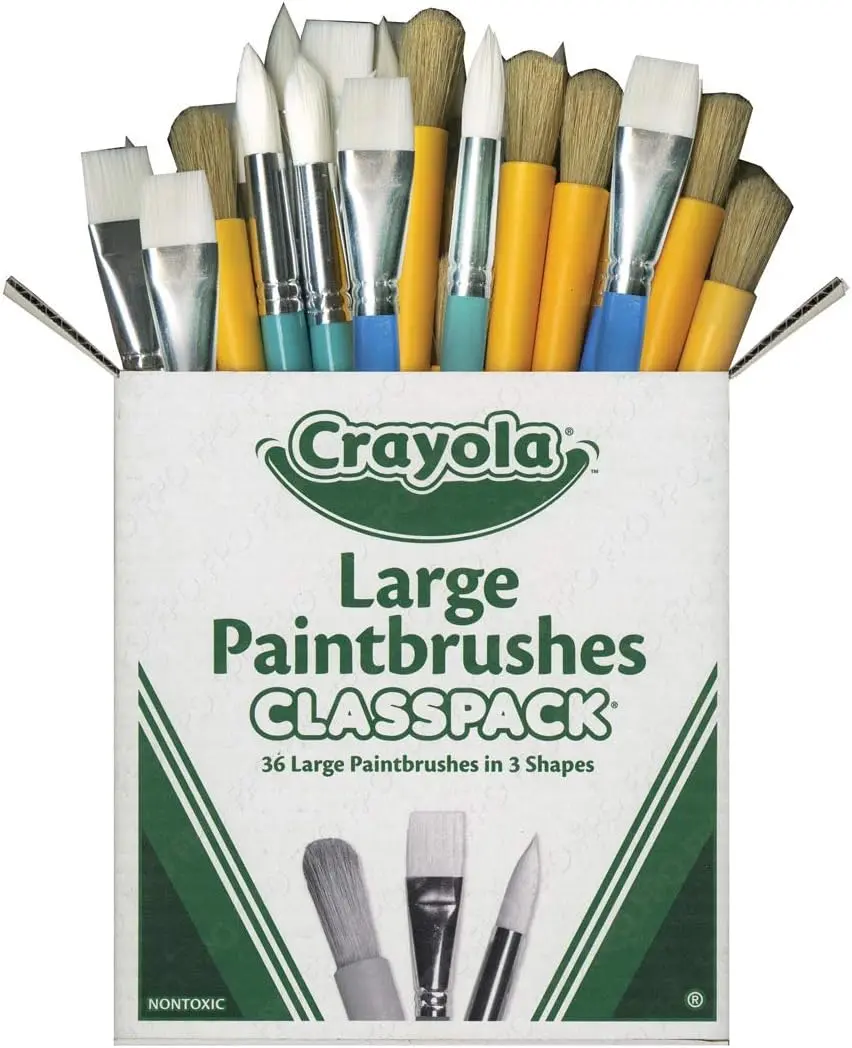 Crayola Paintbrush Variety Classpack (36ct), School Art Supplies for Kids