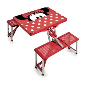 Minnie Mouse Portable Folding Picnic Table withSeats