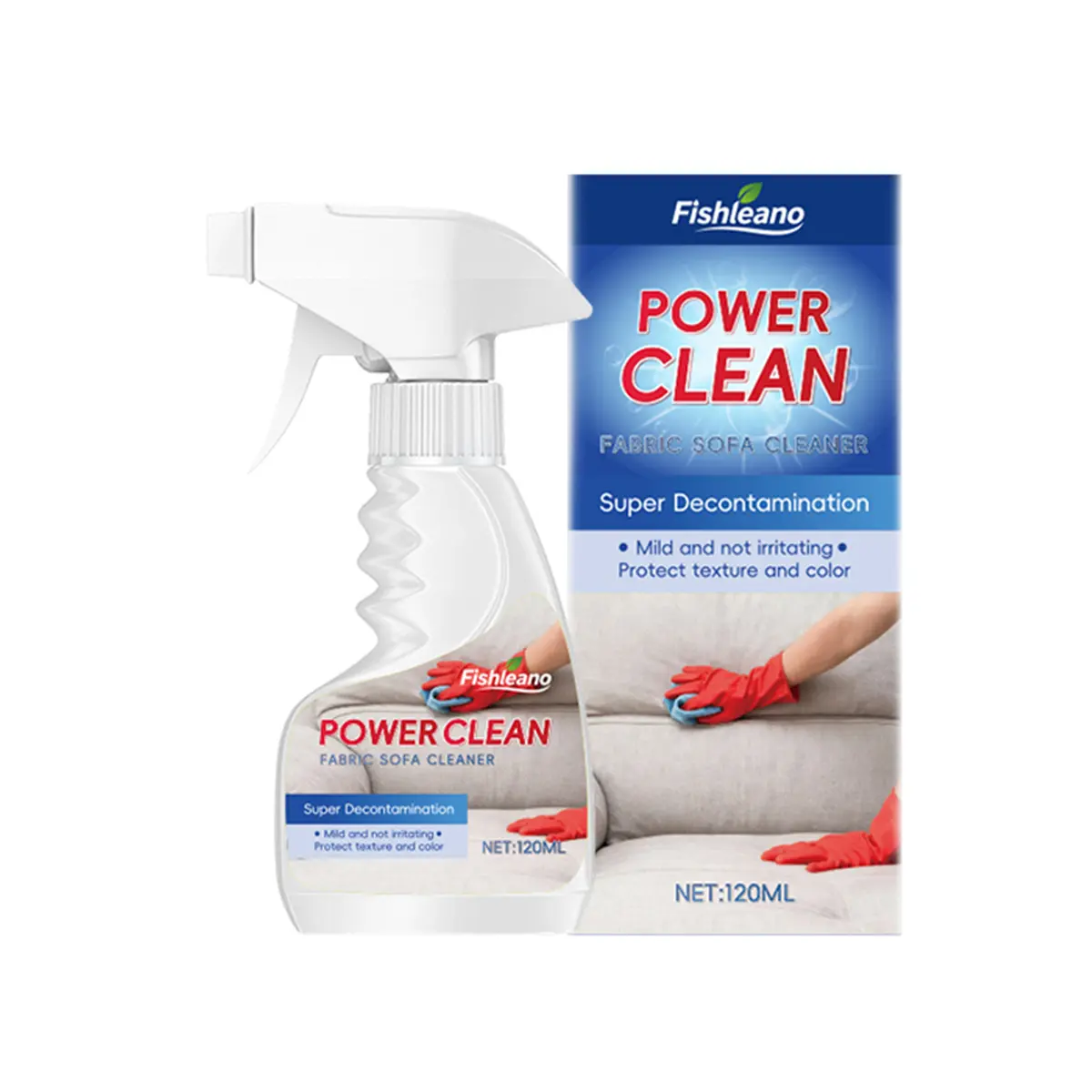 120ML All-Purpose Spray Cleaner - Powerful, Pet-Safe, Non-Toxic, Quick-Drying, Fabric-Safe Multi-Surface Household Cleaning Solution for Indoors Fabric Sofas, Carpet