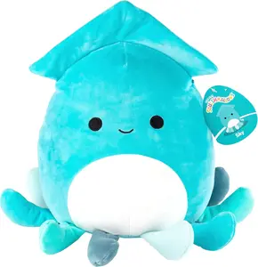 Squishmallows 10-Inch Sky The Squid - Official Jazwares Plush - Collectible Soft Squishy Stuffed Animal Toy - Add to Your Squad - Great Gift for Kids, Girls & Boys