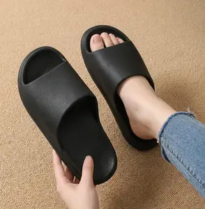 PilloWomen Simple EVA Home Slippers, Ergonomic Thick Sole Non Slip Bathroom Slides, Soft Elastic Solid Color Casual Slide Sandals, Unisex Indoor Outdoor Slippers for Beach Vacation Shower, Comfort Summer House Shoes Holiday Gift