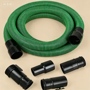 13ft Wet Dry Vacuum Hose Kit with 2-1/2-inch & 1-7/8-inch Adapters, 6 Attachments for Workshop Cleaners, Flexible Replacement Hose, Universal Fit for Most Wet/Dry Vacuums, Durable and Complete Accessory Set