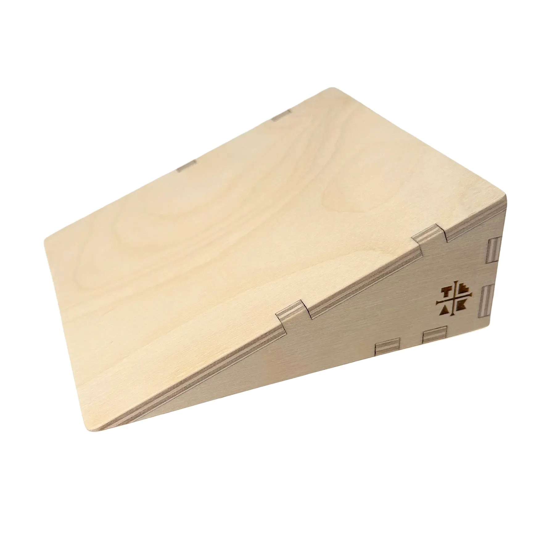 Wooden Fingerboard Ramp Kicker - Smooth Surface - 6” long x 5 ¾” wide x 2 ¼” tall