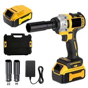 4 In 1 350n.m Cordless Impact Wrench & Drill Kit with one 4.0Ah Battery Charger Complete Drill Bit & Sleeve Accessories for Car Repair Heavy DIY  Gift for Father's Day brushless  drill  (see purchase details) Power Tools
