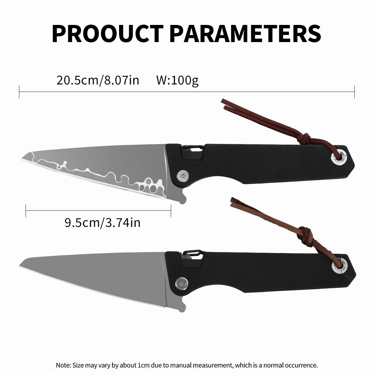 Black Tactical Folding Survival Knife