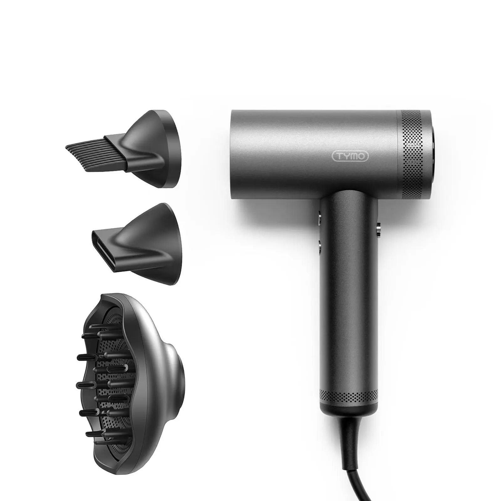 TYMO AIRHYPE Professional High-Velocity Hair Dryer Blower Set with Airwrap & Diffuser for Curly Hair, Fast Drying, Salon-Grade Styling, New Year Holiday Gift for Women, Gift Box Ready Blowout