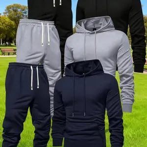 Men's New 2025 Hooded Tracksuit - Spring Fall Versatile Casual Sports Sweater & Sweatpants Set