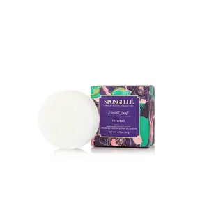 Violet Leaf Spongette Body Buffer