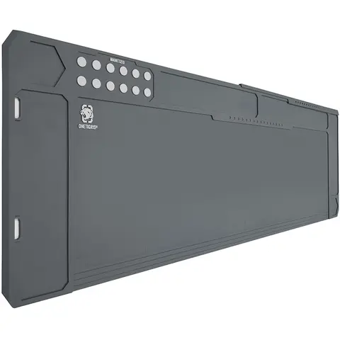 ONETIGRIS Multi-Size Flexible Magnetic Construction Tool Organizer Mat-Tray Holder - Rubber Base, PVC, Non-Slip, Waterproof Clean, 29.2" Main Space, 48" XL Workspace, Wall Mount for Garage Workshop Father's Day Gifts