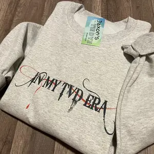 IN MY TVD ERA MYSTERY QUOTE  Crewneck & Tee