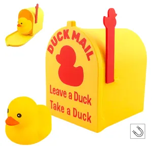 Cruise Duck Mailbox Magnet, Magnetic Ship Door Decor, Solid Shape, Universal Use, Machine Made, Perfect for Cruises & Gifts, Refrigerator Decorating Magnet