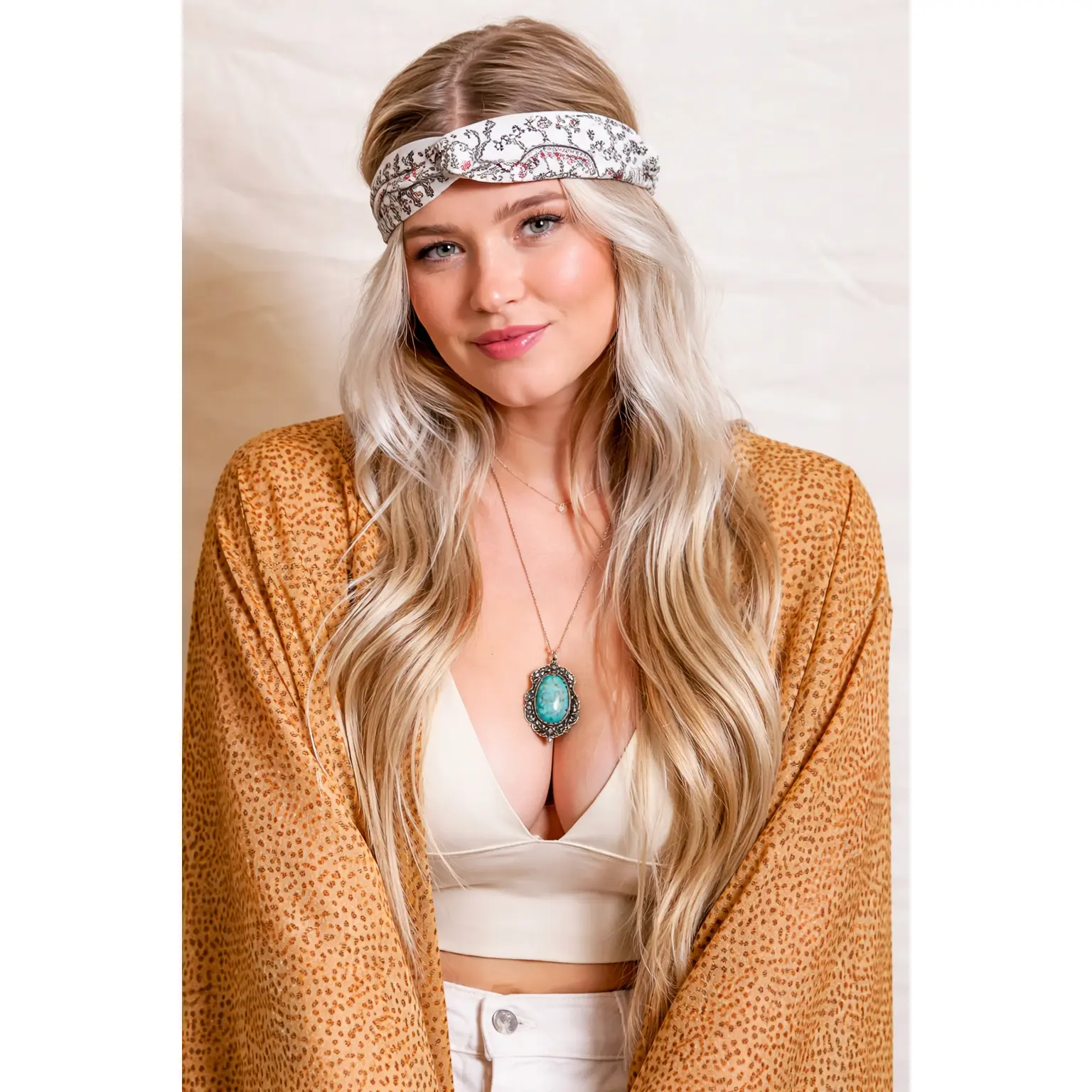 Women's Soft Boho Polyester Headband - Bohemian Twist Design, Synthetic Material *Final Sale*, Headbands Women, Soft Headband
