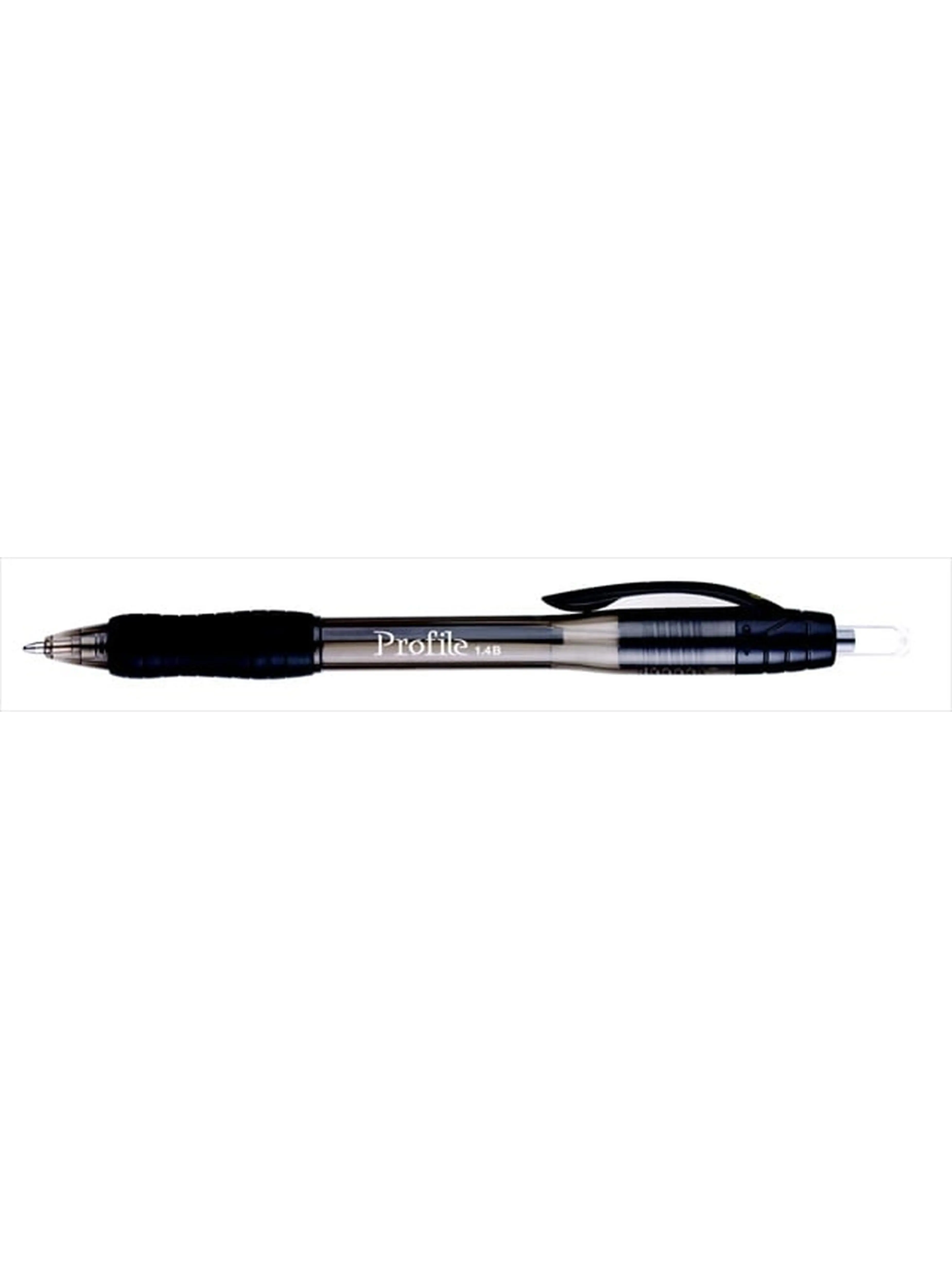 Papermate 081489 Profile Refillable Retractable Ballpoint Pen, Super Bold Tip, Black Ink-Barrel, 12-Pack