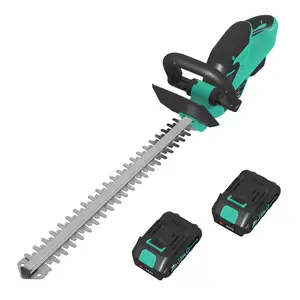 GAOMON 22.4'' Hedge Trimmer Cordless - Grass Trimmer Hedge Shears Grass Cutter Shrubbery Trimmer, 2x2.0Ah Batteries Rechargeable Base 3000RPM, Brushless Motor Double-Sided Dual Action 2/3'' Blade Gap