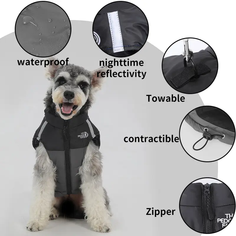 Dog Winter Puffer Vest - Cozy Lightweight Outfits for Poodles and All Dog Breeds