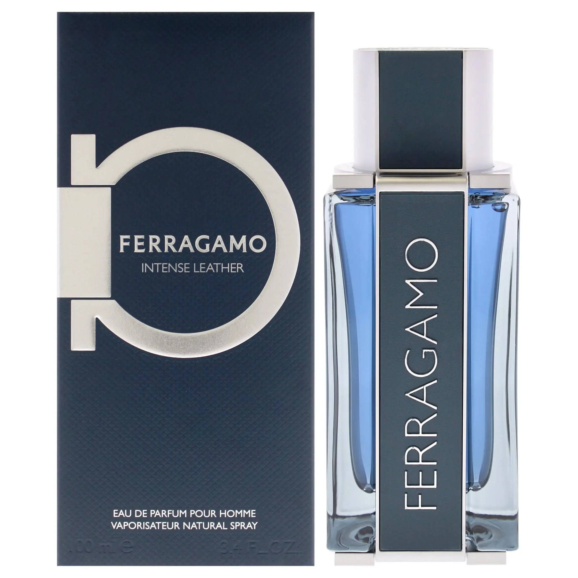 Salvatore Ferragamo Intense Leather Luxury High-End Unisex Fragrance - 3.4 fl oz Bold Aroma Natural EDP Spray