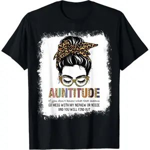 Men's 100% Cotton Oversize Lightweight T-Shirt, Funny "Don't Mess With My Nephew or Niece" Aunt Graphic, Demon Slayer Merch, Double Print, Acid Digital, Cadena, Mr Stiven Reggae, Tie-Dye, Dark Romance, Coraline Movie, Retro Vintage Metalcore Designs