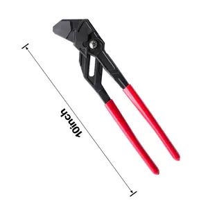 10"  Channel Lock Pliers Set, Heavy Duty Adjustable Groove Joint Pipe Wrench, Ergonomic Anti-Slip Hand Tools for Plumbing, Mechanical Repair & Home DIY，Channel locking pump pliers，Mechanic hand tools set adjustable pliers