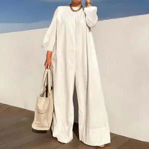 Solid Color Sleeveless Wide Leg Jumpsuit – Basic Style Simple and stylish, highlighting the daily elegance of modern women winter jumpsuit Springtok Womenswear