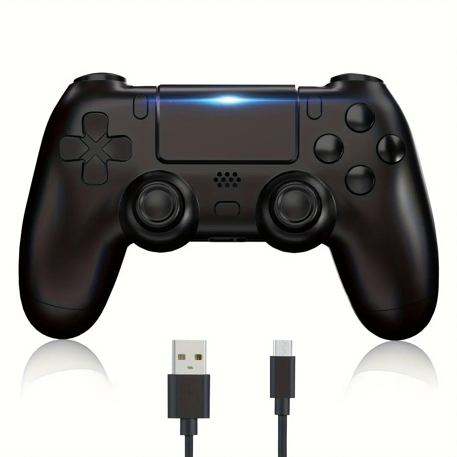 YUYIU Wireless PS4 Controller Compatible With Ps4/Slim/Pro/Windows PC,With 3.5mm Audio Jack, Touch Pad, Six Axis Motion Control, Charging Cable Gaming Items Game Peripherals Tech Accessories Console Gamepad Smartphone
