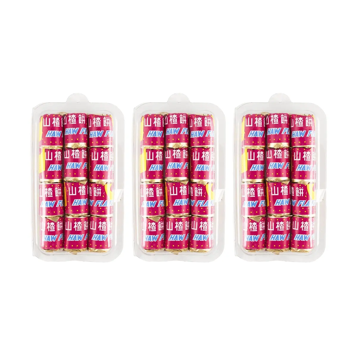 HEXING Qingdao Haw Flakes 3 Pack (276g x 3) - Authentic Chinese Dried Fruit Snacks, Sweet & Tangy Healthy Treat