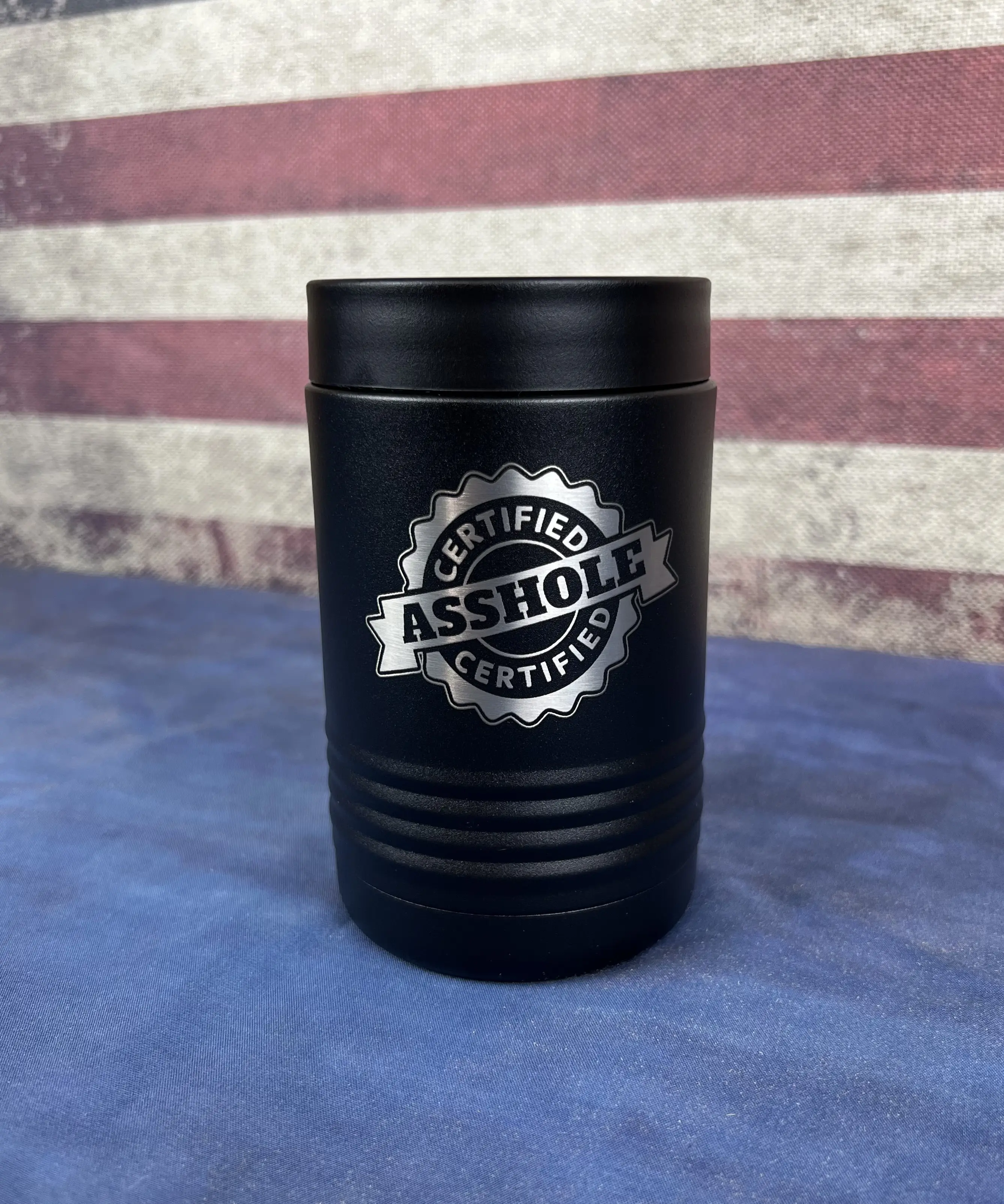 Certified A Hole Can Koozie - Insulated Beverage Holder for 12 or 16 oz Cans and Bottles Certified A Hole Can Koozie - Insulated Beverage Holder for 12 or 16 oz Cans and Bottles