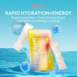 LOTFLY RAPID HYDRATION+ENERGY – 9 Electrolyte Blend Powder | Convenient Single-Serve Stick Pack | Orange, Lemon & Pineapple Flavors | 0 Sugar, 0 Fat