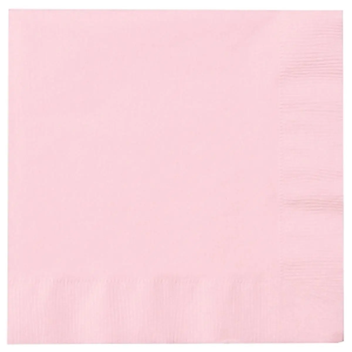 212 MAIN Colorful Disposable Square Paper Party Tableware Set - 50 Pieces, 6.5"x6.5" Classic Pink & Blush Pink Napkins, Plates for Wedding, Birthday Home Festive Supplies, 6.5" X 6.5"
