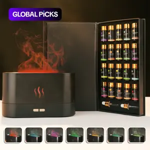 Colorful Flame Air Aroma Diffuser Humidifier with Essential Oils, Long-Lasting Scents, 7 Flame Colors Noiseless Essential Oil Diffuser for Home, Office, Yoga #TOP PICKS