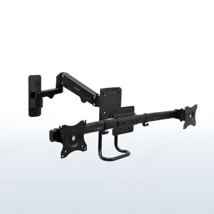 Pneumatic Dual 13" to 27" Monitor Wall Mount