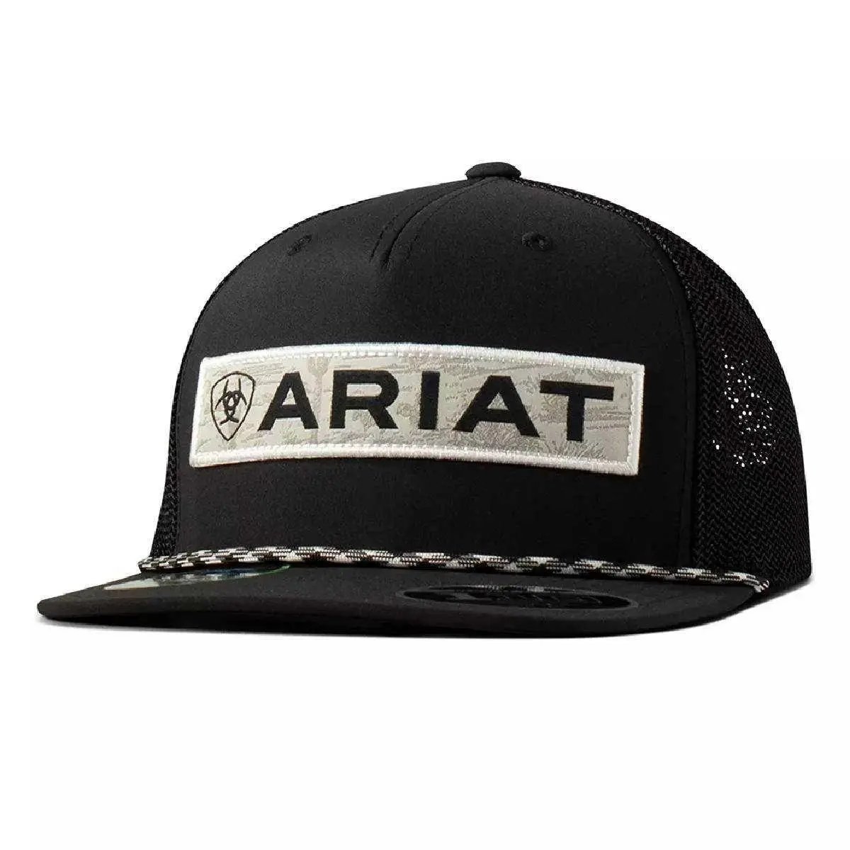 Ariat Unisex Desert Black Mesh Back Snapback Hats Ariat Unisex Desert Black Mesh Back Snapback Hats