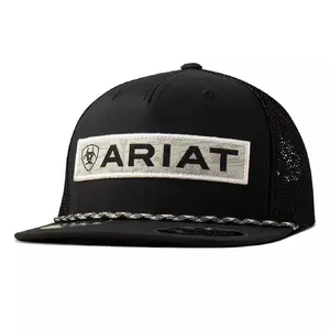 Ariat Unisex Desert Black Mesh Back Snapback Hats