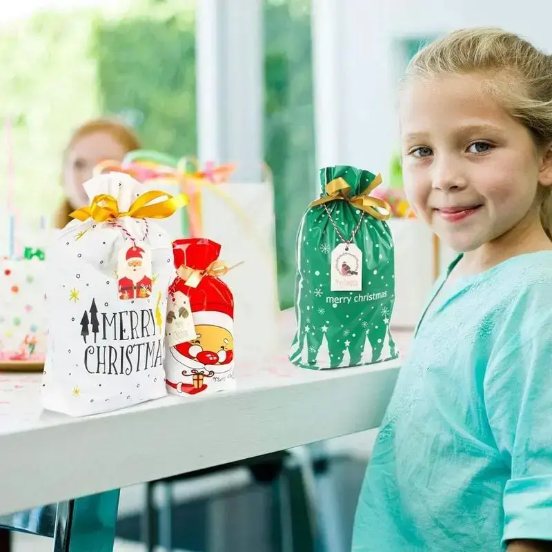 Wrapping Gifts Christmas Drawstring Gift Bags with Tags of Assorted Sizes Bulk Small Medium Large Jumbo Holiday Bags with Colorful Drawstrings for Xmas Party Favors Christmas Presents Wrapping Gifts Christmas Drawstring Gift Bags with Tags of Assorted Sizes Bulk Small Medium Large Jumbo Holiday Bags with Colorful Drawstrings for Xmas Party Favors Christmas Presents