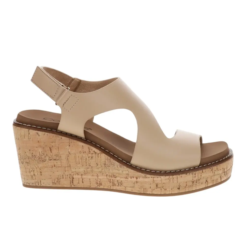 Corkys Womens Steppin Out Slingback Casual Sandals Casual Mid Heel 2-3" - Beige