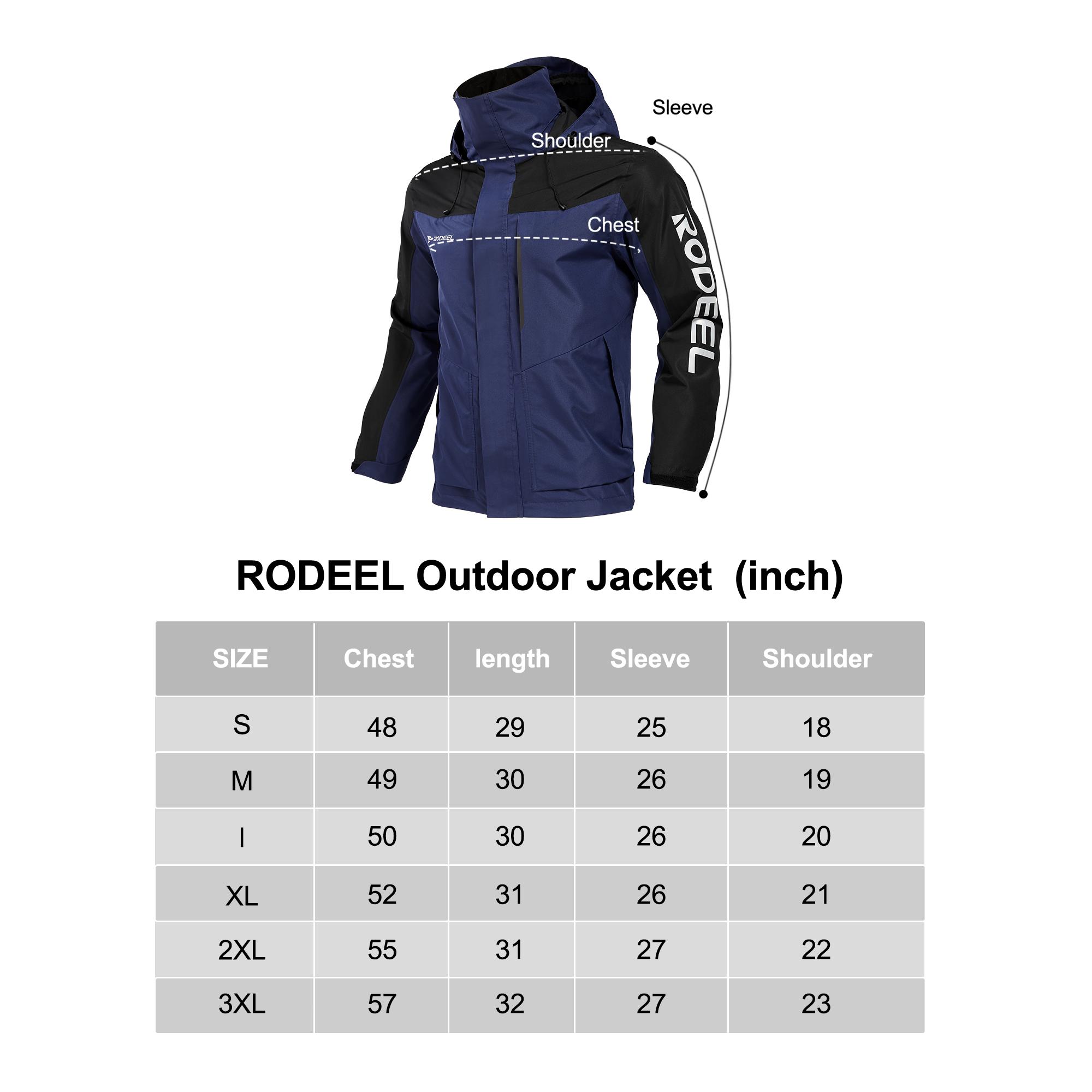 【RODEEL】704 Premium Waterproof Jacket w/ Foldable Hood Men Lightweight Breathable Hooded Rainwear Durable Rain Coat Weatherproof Windbreaker For Outdoor Camping Fishing Boating Construction Roofing Landscaping Gardening Workwear, Holiday Gift 【RODEEL】704 Premium Waterproof Jacket w/ Foldable Hood Men Lightweight Breathable Hooded Rainwear Durable Rain Coat Weatherproof Windbreaker For Outdoor Camping Fishing Boating Construction Roofing Landscaping Gardening Workwear, Holiday Gift