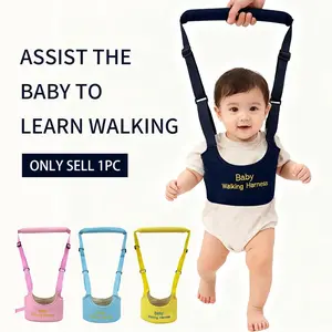 Baby Walking Assistant Belt Harness, Handheld Toddler Walker Safety Strap, Infant Learning Walk Support Tool, Suitable for 7-24 Months, Summer Use