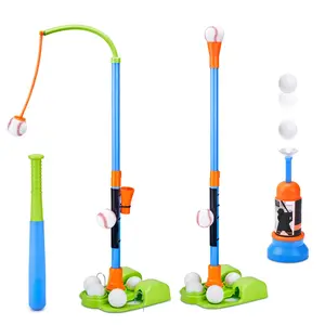JoyCat 3-in-1 T Ball Set for Kids, Toddler Baseball Set-T Ball Stand, Hanging Tee, Auto Launcher, 6 Balls-Adjustable Height Sports & Outdoor/Indoor Toys for 3 4 5 6 7 8 Year Old Boy Girl Birthday Gift summerwins
